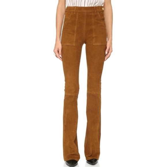 Frame Denim Le Flare genuine Suede Pants Size 24 - Picture 1 of 9